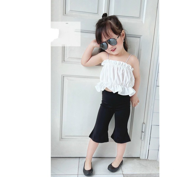 Quần legging lửng ống loe quần legin bé gái thời trang - QGTB
