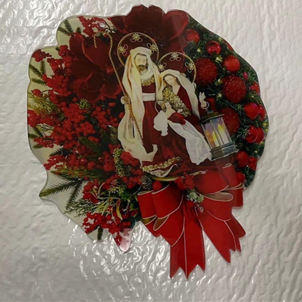 Vòng Hoa Sacred Giáng Sinh Trang Trí Cửa Trước / Tường / Cửa Ra Vào