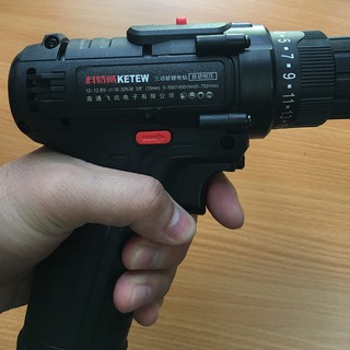 Máy khoan pin 12v ketew 2 tốc độ ( 2 pin )