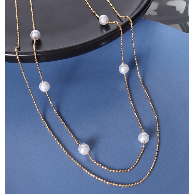 Dây Chuyền 2 Tầng Sang Trọng Titan Ko Đen TT 4198