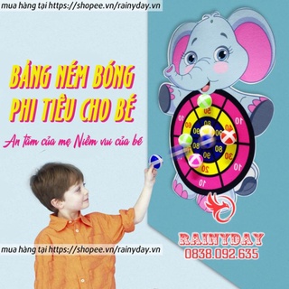 Bảng ném bóng phi tiêu cho bé bảng phi tiêu ném bóng dính cho bé kèm 3 bóng gai đồ chơi trẻ em