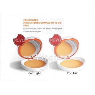 Phấn nền chống nắng màu sáng heliocare oil free compact spf50