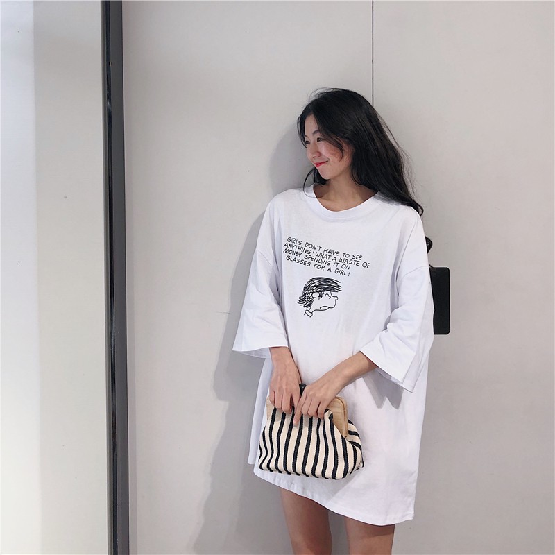 Áo thun nữ form rộng 🔥FREESHIP🔥 Áo thun nữ đẹp Syle Ảnh Kèm Chữ Thời Trang Tiktok 2020 | BigBuy360 - bigbuy360.vn