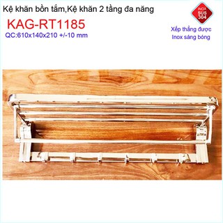 KỆ TREO KHĂN NHÀ TẮM INOX KAG-RT1185