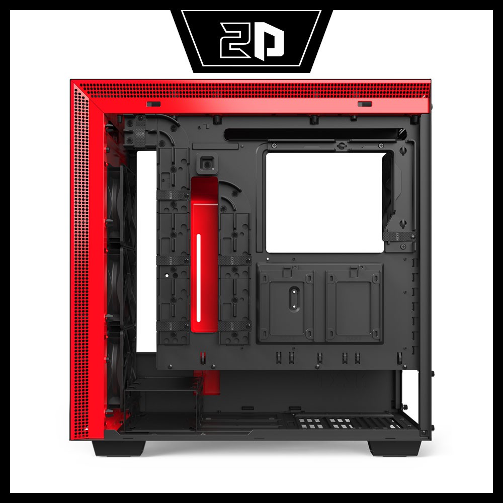 Vỏ Case NZXT H710 MATTE BLACK RED (Mini-ITX, MicroATX, ATX, EATX)