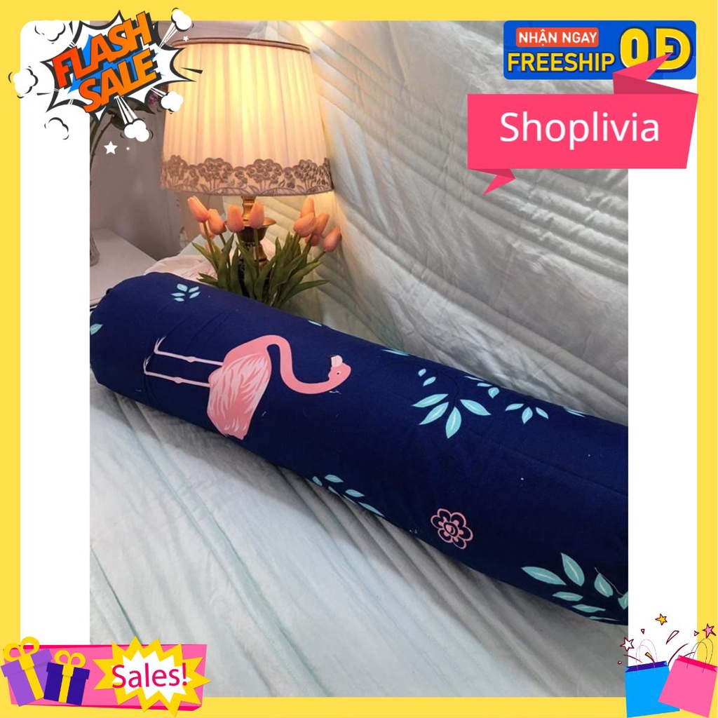 Vỏ gối ôm poly nhiều họa tiết 35X100CM