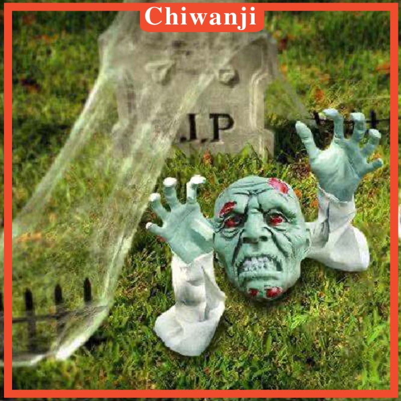 [CHIWANJI]Scary Garden Zombie Decoration Horrible Outdoor Lawn Severed Spooky Ornament