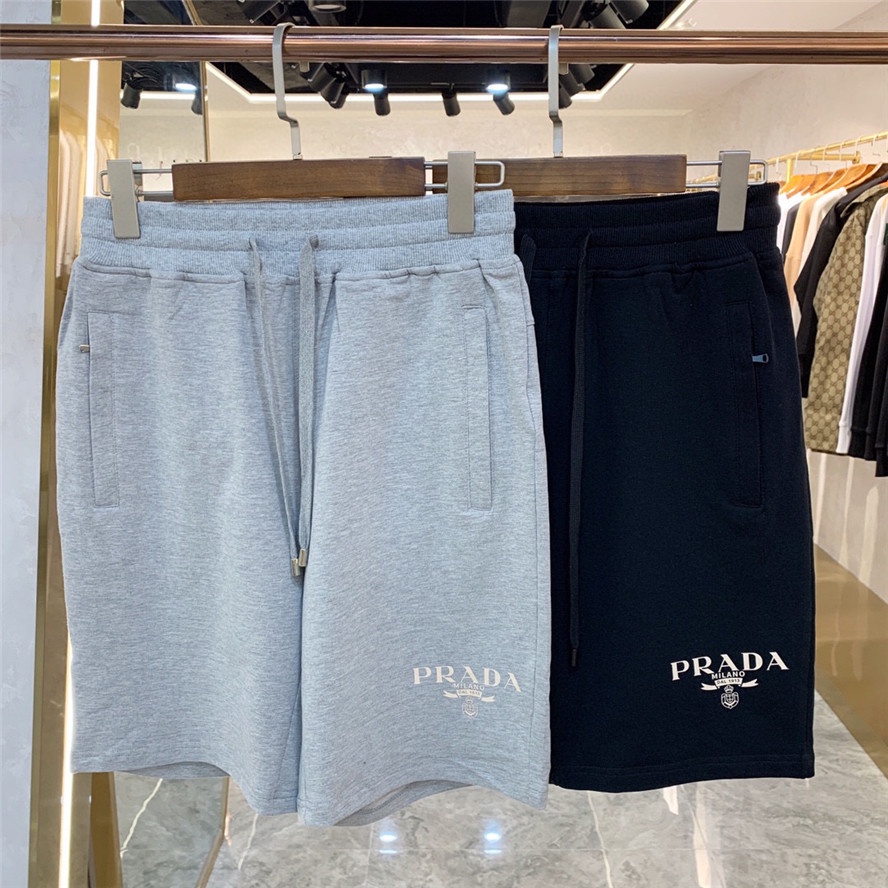 Quần Short cotton Thể Thao In Chữ PRAD1 Cho Nam