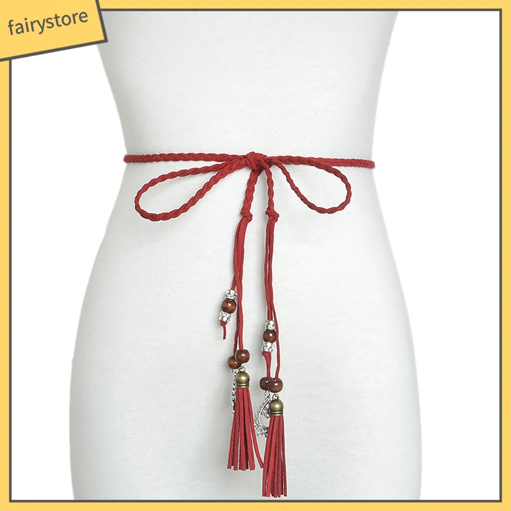 Thắt Lưng Dây Bện Đính Hạt Thiết Kế Tinh Tế