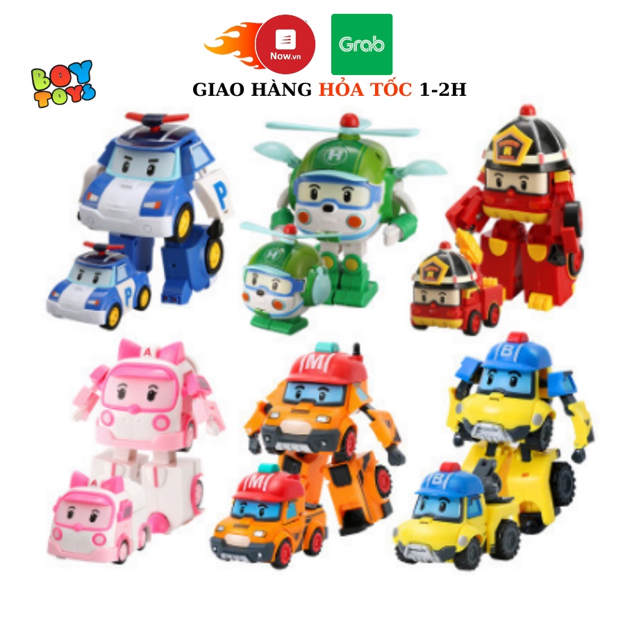 Đồ chơi biến hình biệt đội Robocar Poli 2 trong 1 cho bé thỏa sức sáng tạo