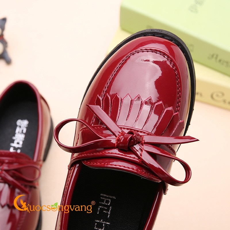 Giày bé gái đính nơ giày búp bê bé gái đẹp GLG061 Cuocsongvang