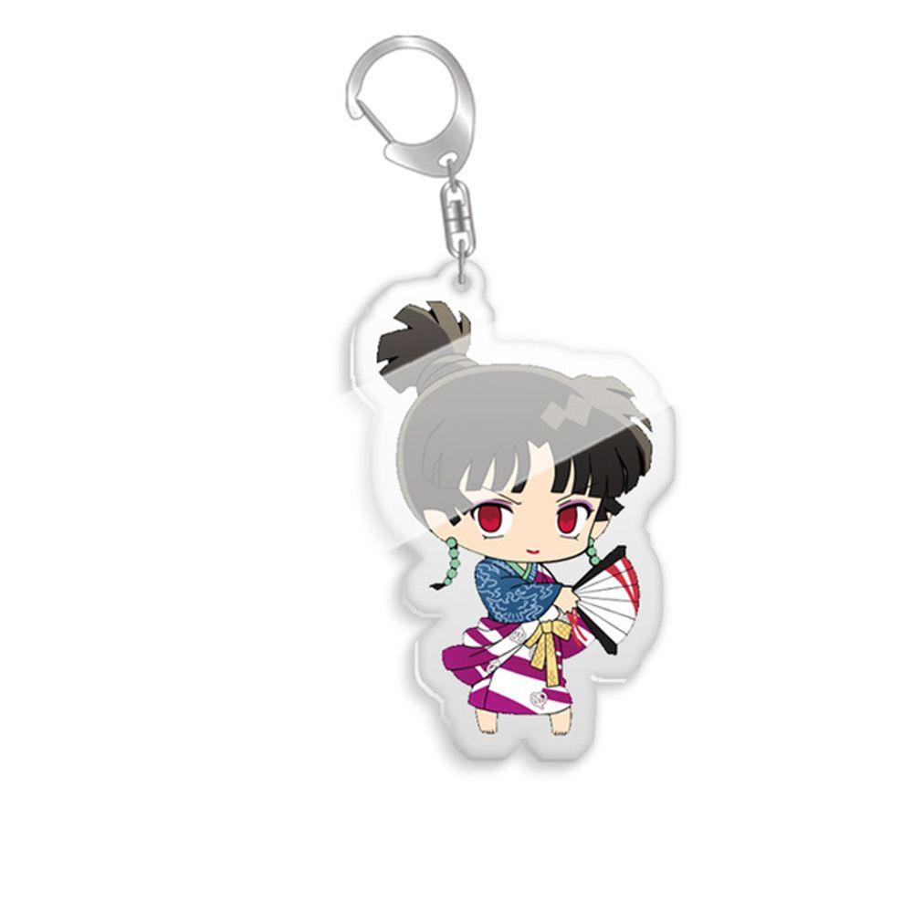 Móc Khóa Hai Mặt Bằng Acrylic Họa Tiết Hoạt Hình Inuyasha