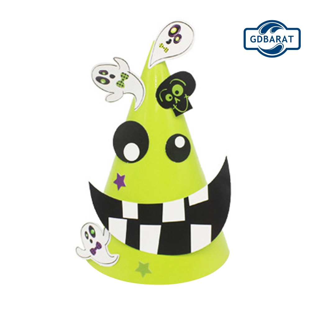 Phụ Kiện Trang Trí Tiệc Halloween Cho Bé Hình Mũ Phù Thủy/Bí Ngô/Bí Ngô/Ma Cà Rồng DIY