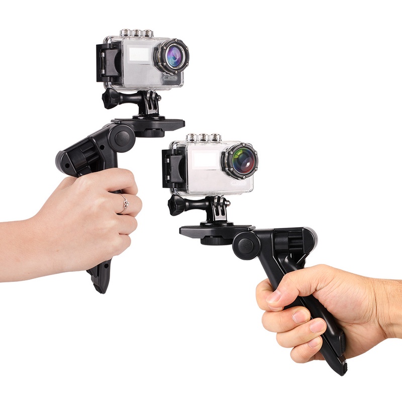 Tripod giá đỡ 3 chân mini gấp lại thành tay cầm chống rung dùng cho điện thoại, máy ảnh, gopro