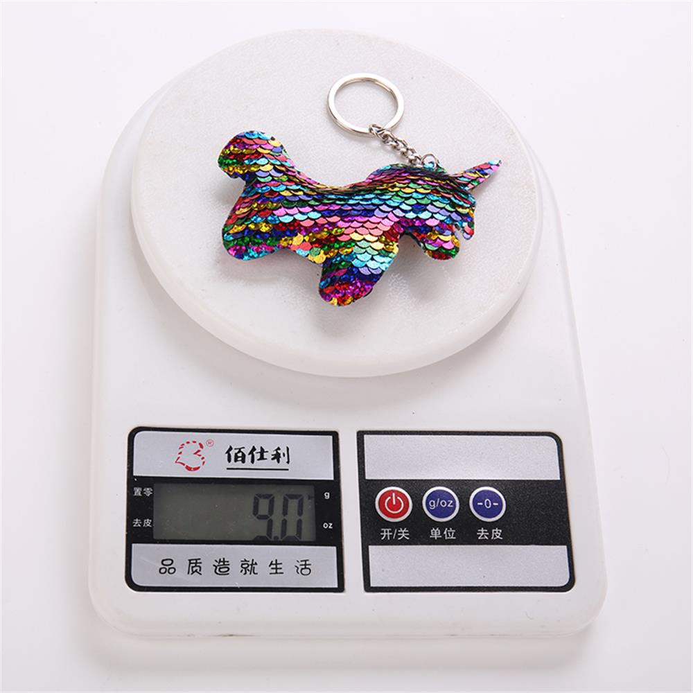 Móc khóa hình kỳ lân đính kim sa nhiều màu sắc thời trang