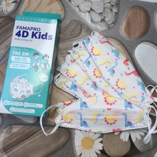 HỘP KHẨU TRANG FAMAPEO 4D KIDS CHO BÉ (10 CÁI) [HCM]
