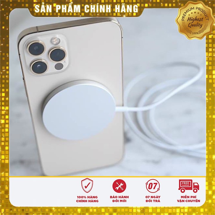 Sạc Không Dây MagSafe Charger Hỗ Trợ Sạc Không Dây Chuẩn Qi Sạc Nhanh Lên Tới 15w Dùng Cho Iphone và các dòng máy khác