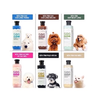 Sữa tắm sos 530ml dùng cho chó mèo