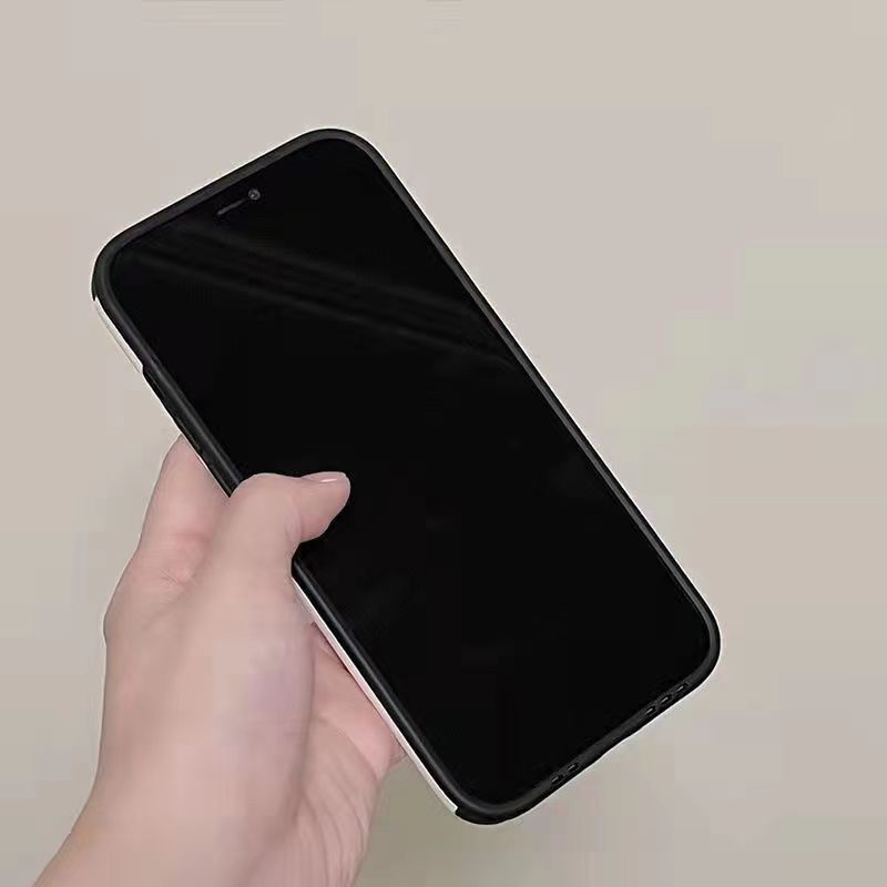 Ốp Điện Thoại Cao Su Mềm Chống Sốc Phong Cách Hàn Nhật Đơn Giản Cho iPhone12 / 13 / 14promax 11 xr xsmax