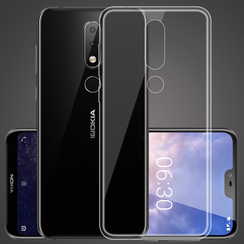 Ốp điện thoại từ nhựa dẻo siêu mỏng trong suốt dành cho Nokia X71 X7 X6 X5 X3 7.1 8.1