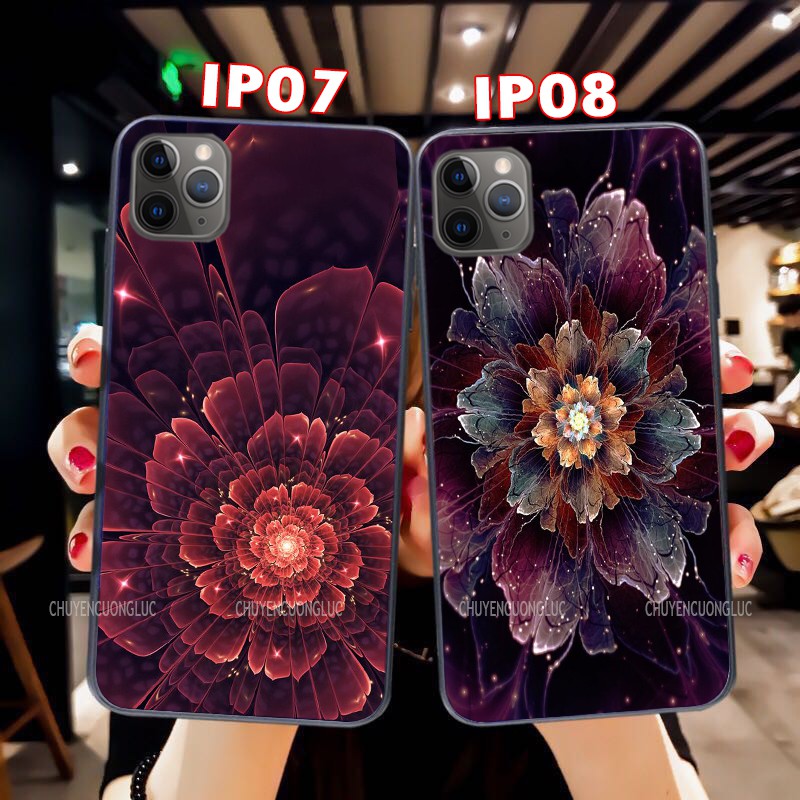 [SALE] ỐP lưng kính cho iphone 12/ 12 PRO/ 12 PROMAX/ 12 MINI in hình hoa lá siêu hot