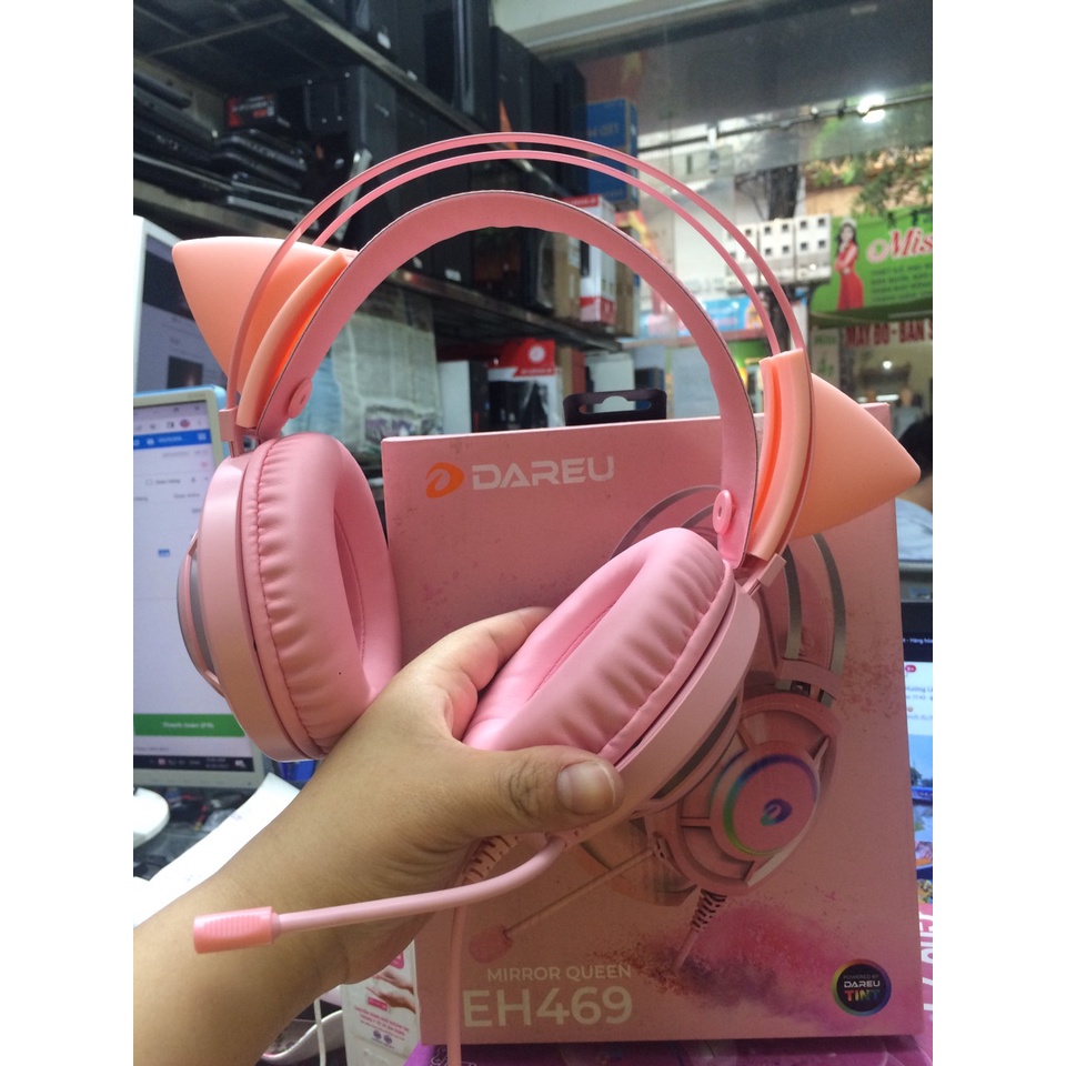 Tai nghe DareU EH469 7.1 RGB Pink
