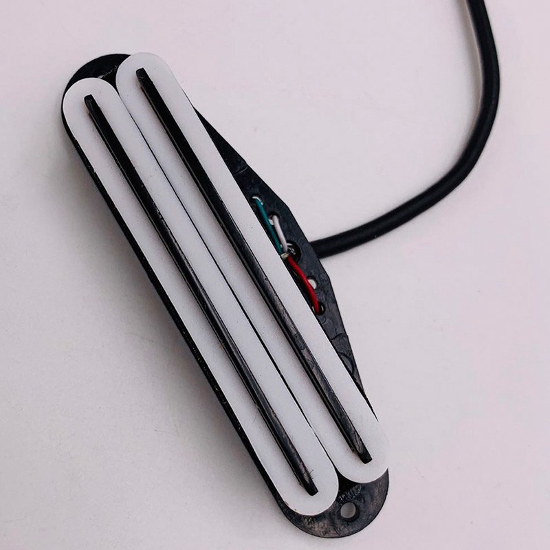 Hot Rail Pickups Double Track 11K Alnico5 Guitar Pickup Fit Fender Strat Squier Tele Electric Guitar, White