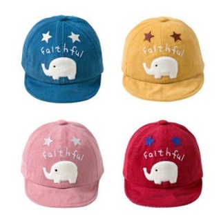 Set 2 mũ đội đầu, Mũ Lưỡi Trai Cho Bé Trai, Bé Gái Cực Kute Hiệu Faithful Hình Con Voi