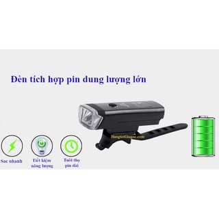Đèn Pha xe đạp siêu sáng, Sạc USB, chống nước – DX01