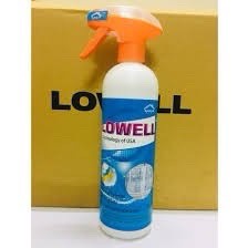 Lowell Clean - Dung dịch tẩy ố  kính xe hơi , ô tô , nhà vệ sinh  tặng kèm giấy lau.