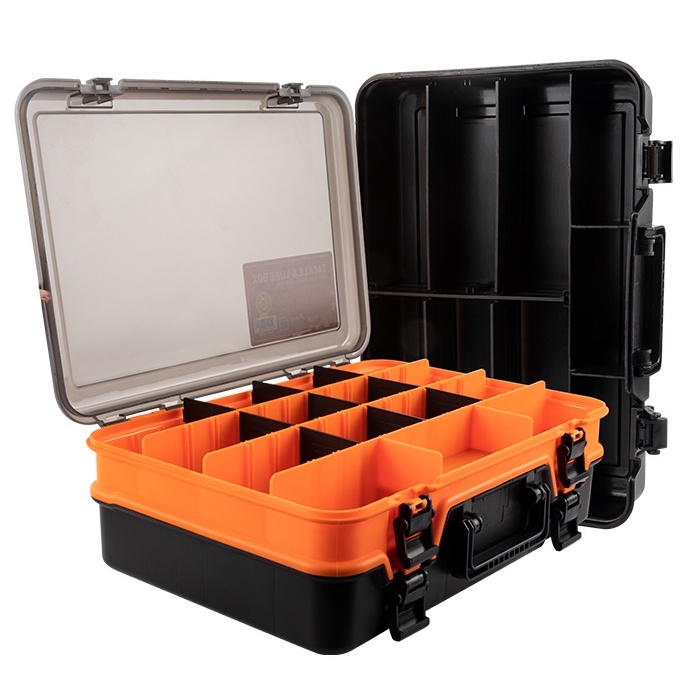 Hộp Kingdom đựng dụng cụ câu cá hai tầng sức chứa lớn đa năng