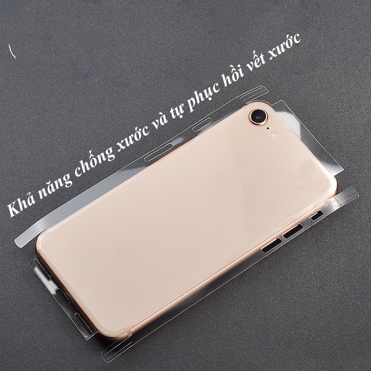 Miếng dán PPF mặt lưng Cho Điện Thoại Iphone Trong Suốt, Chống Xước
