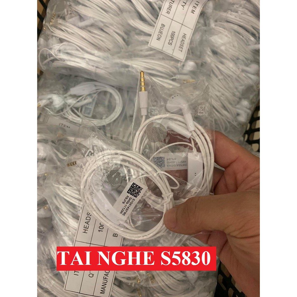 Tai nghe nhét tai SAMSUNG S5830 chân tròn 3,5mm zin máy