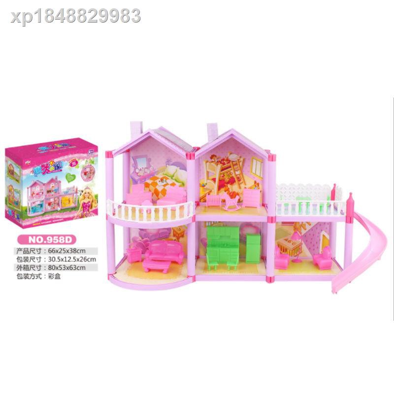 Bộ Đồ Chơi Lắp Ráp Ngôi Nhà Búp Bê Barbie Xinh Xắn Cho Bé