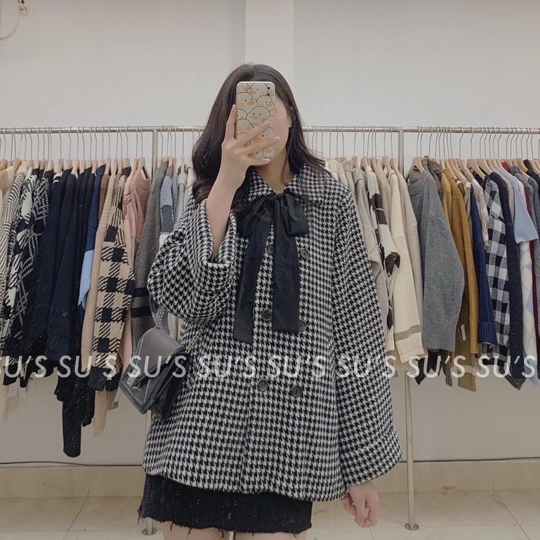 Áo choàng nữ cao cấp chất dạ kèm nơ công chúa ( hàng quảng châu loại 1)