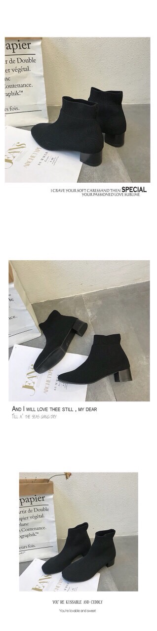 Bốt len cổ ngắn kèm ảnh thật ạh, sẵn 38,39 ah | BigBuy360 - bigbuy360.vn