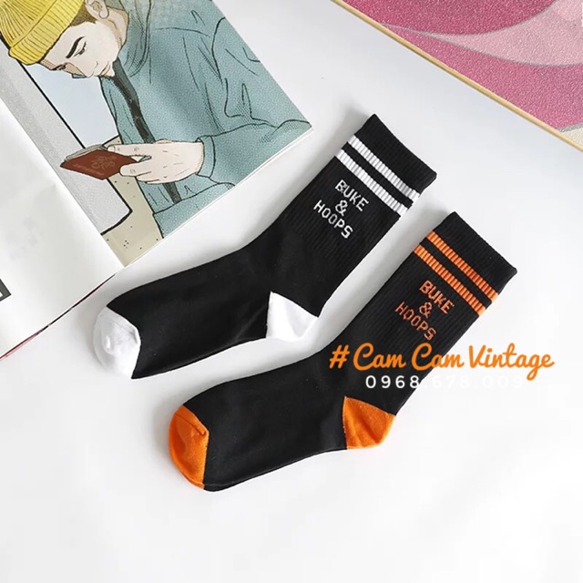 TẤT VỚ UNISEX NAM NỮ CỔ CAO CÁ MẬP , 1997 , OFF WHITE