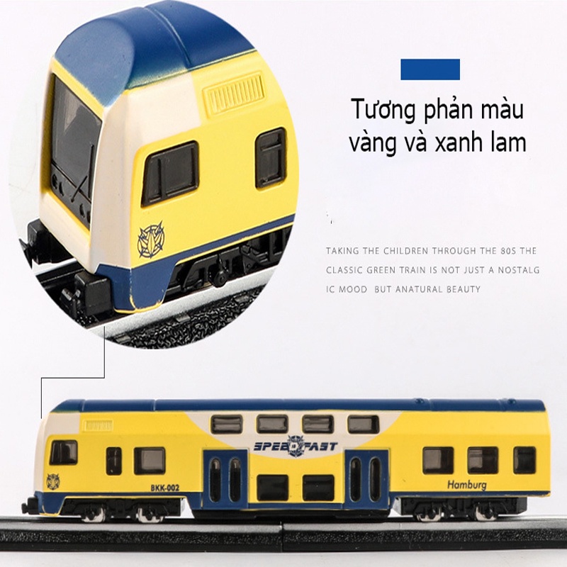 Đồ chơi mô hình tàu điện cao tốc KAVY hiện đại bằng hợp kim nguyên khối