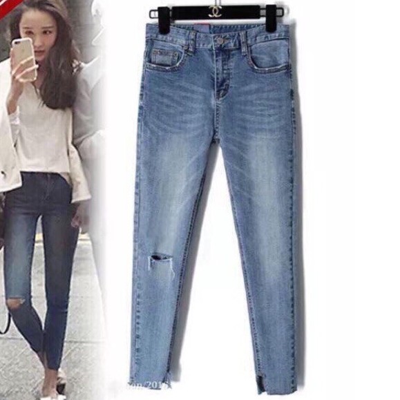 quần jean nữ lưng cao rách kiểu có VIDEO mv 548 | BigBuy360 - bigbuy360.vn
