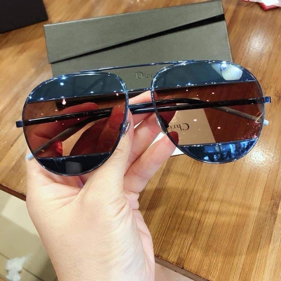 Kính mát DIORSPLIT1 Y4E BLUE tráng gương ⚜️Hàng Authentic⚜️