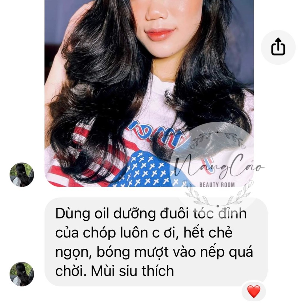 Dầu dưỡng tóc khô xơ, chẻ ngọn - Hair Serum Oil - Gỡ rối, dưỡng tóc bóng mượt, giữ nếp - 100% organic