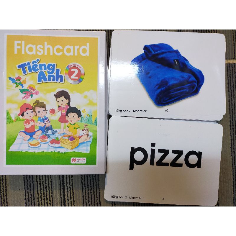 Flashcard Tiếng Anh lớp 2 mới Macmillan - BGD (Cán bóng or ép plastic)