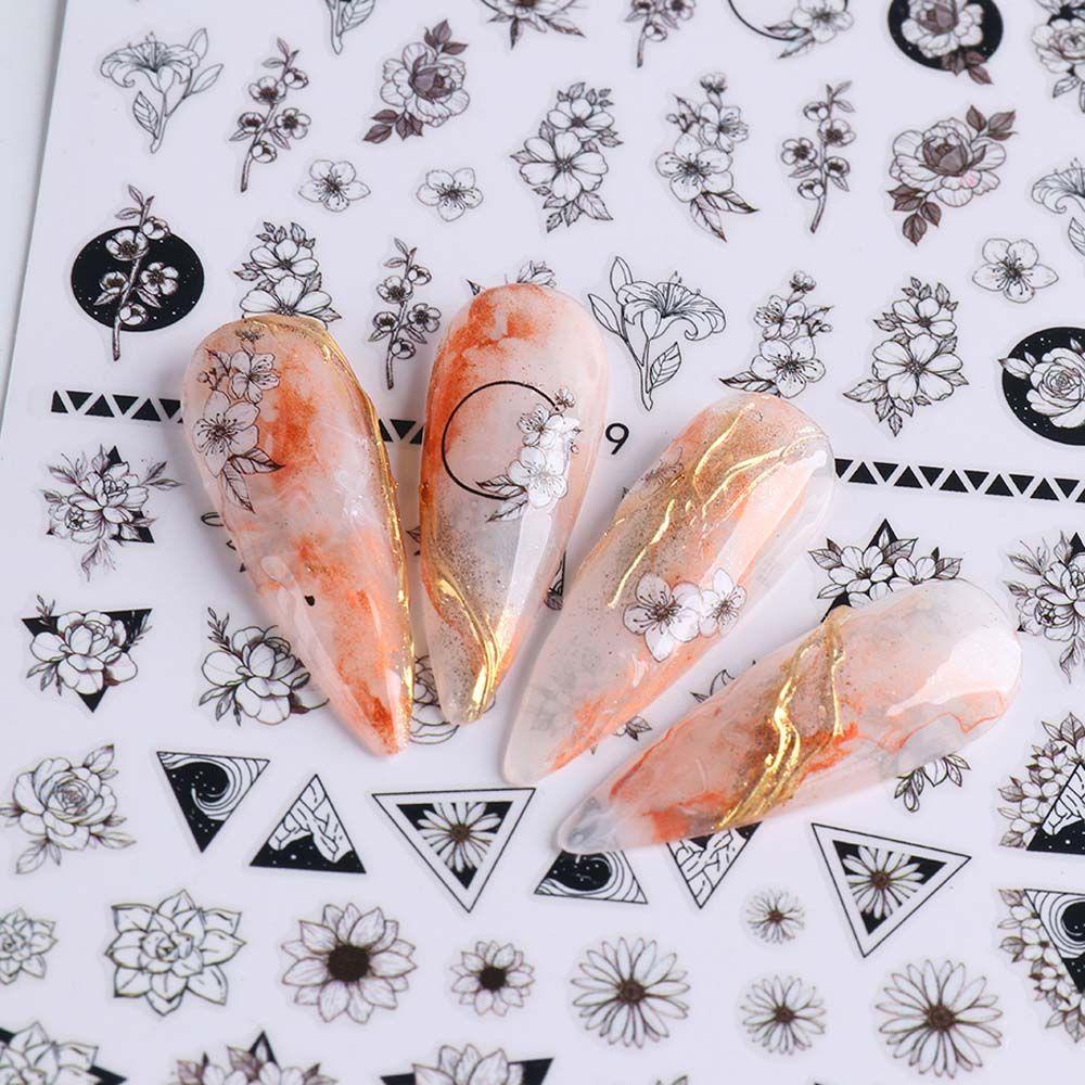 Miếng Dán Trang Trí Móng Tay 3D DIY Hình Nhân Vật Hoạt Hình Xinh Xắn