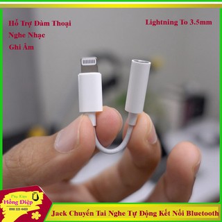 Jack Chuyển Tai Nghe Iphone 7/8/X Kết Nối Bluetooth Tự Động Hỗ Trợ Đàm Thoại