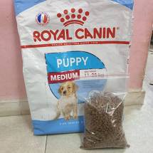 1kg thức cho chó con giống trung Royal canin medium Puppy ( túi  chiết như hình)