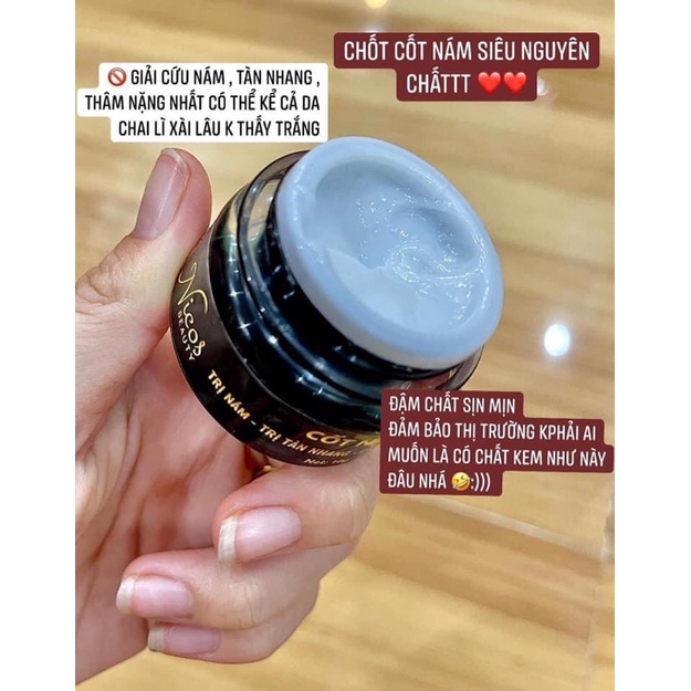 Combo Kem Face Cốt Nám Đông Y Nicos Chính Hãng- Kem Face Nicos Cốt Trắng Căng Bóng Nâng Cơ Thanh Nhi House