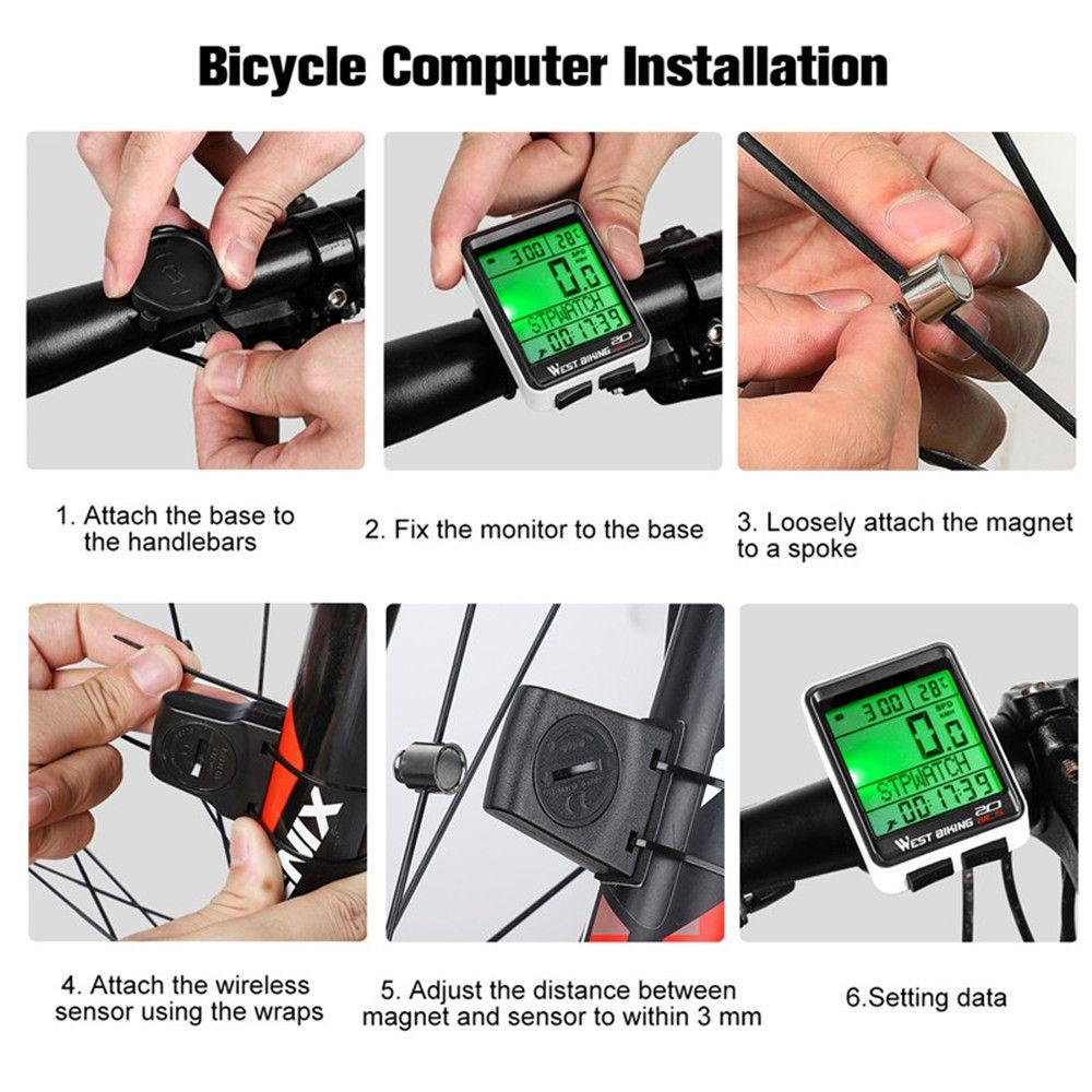 Đồng Hồ Đo Tốc Độ 5 Ngôn Ngữ Chống Thấm Nước Tiện Dụng Cho Xe Đạp