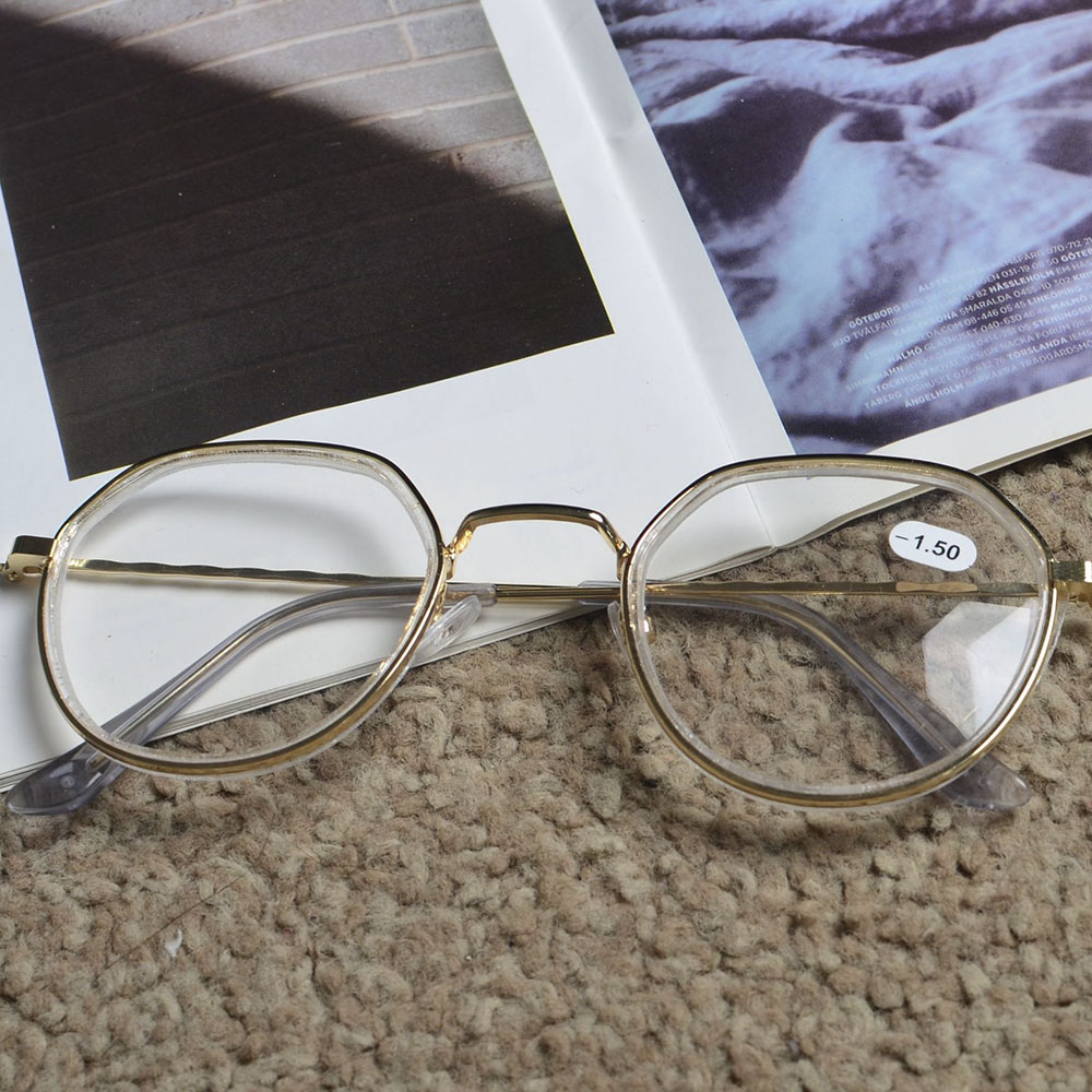 Kính mát gọng kim loại chống ánh sáng xanh thời trang phong cách Hàn Quốc