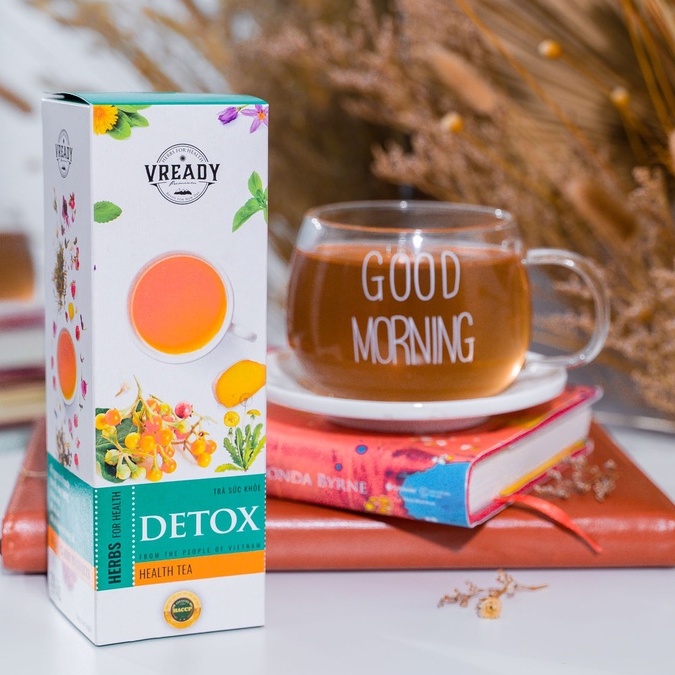 Trà Túi Lọc Tía Tô Vready - Detox, Thanh Nhiệt, Giải cảm, Tăng đề kháng hộp 20 túi