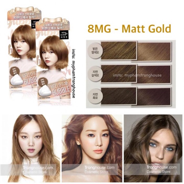 Dầu gội nhuộm tóc MISE EN SCENE Hello Bubble Foam Color